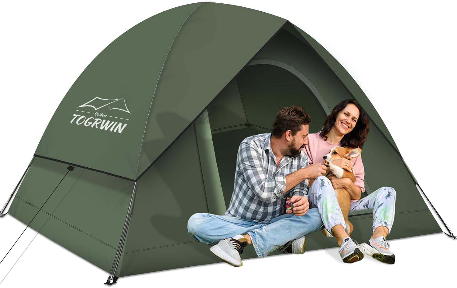 3〜4人のキャンプ用のTorgwin Tents
